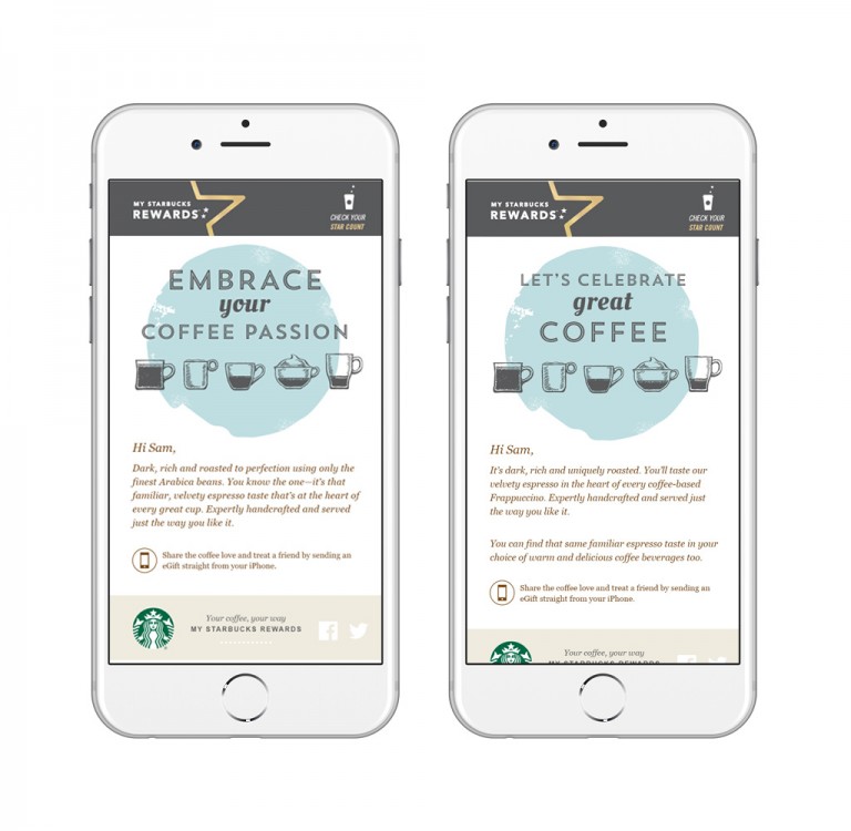 Starbucks – Personalised email marketing