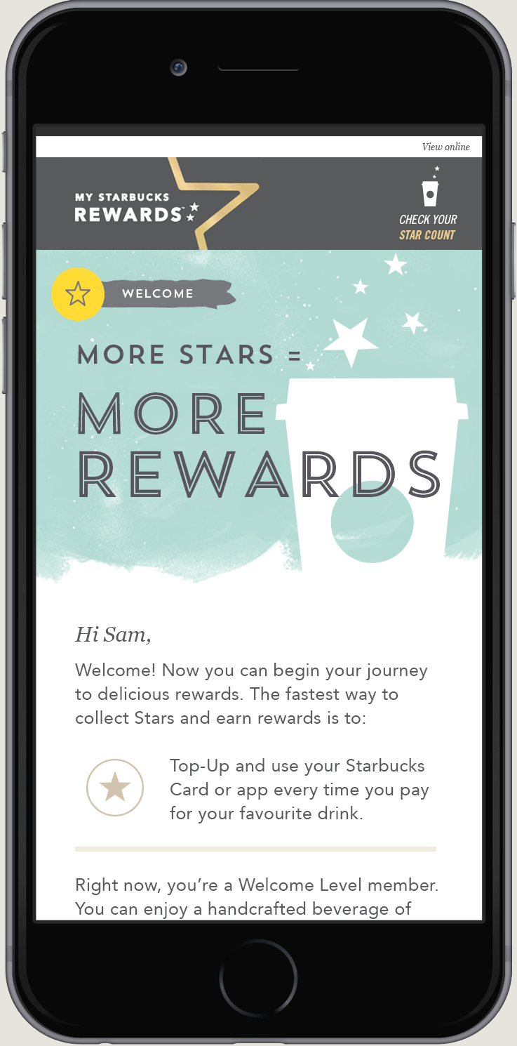 Starbucks Loyalty rewards emails PAVLOS MESSARITIS