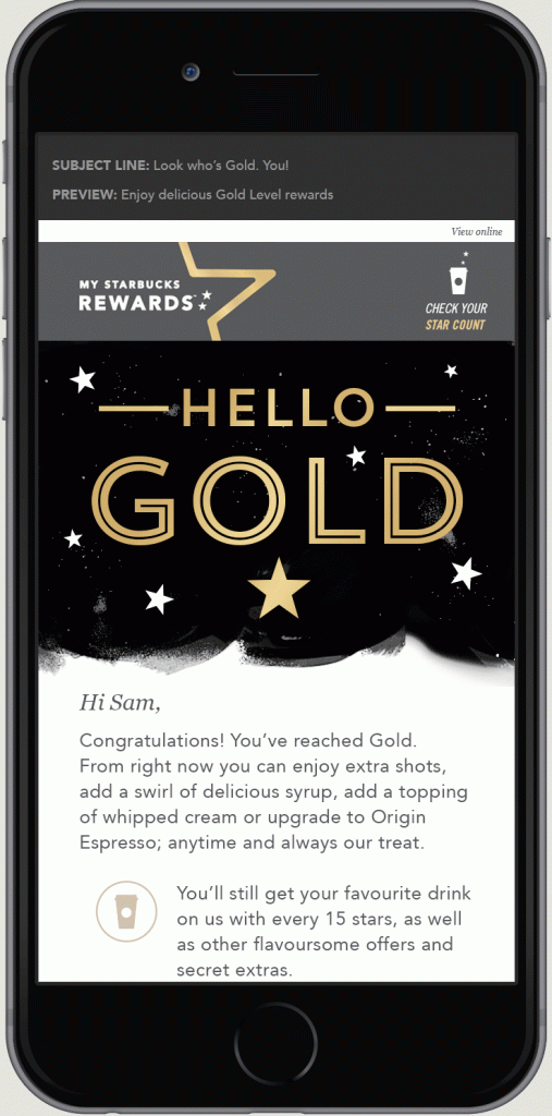Starbucks Loyalty rewards emails PAVLOS MESSARITIS