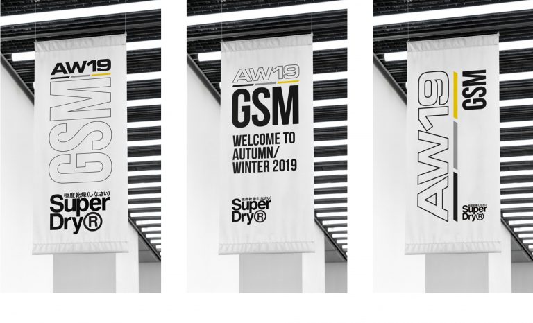 Superdry – GSM AW19 event branding design