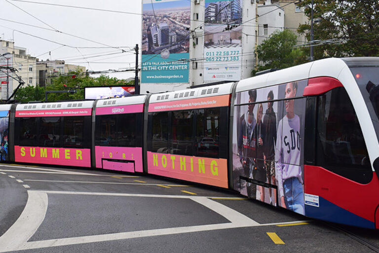 Branded tram vinyl wrap – Berlin City